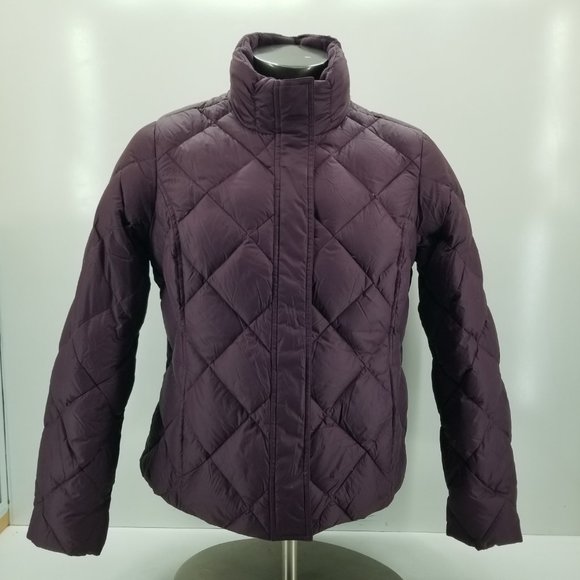 Eddie Bauer Purple EB700 Premium Goose Down Puffer Jacket Women's Size XL - Picture 5 of 11